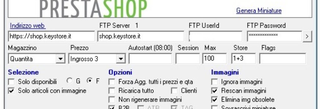 Gestione Magazzino Integrata con E-commerce PrestaShop